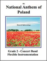 Polish National Anthem Concert Band sheet music cover